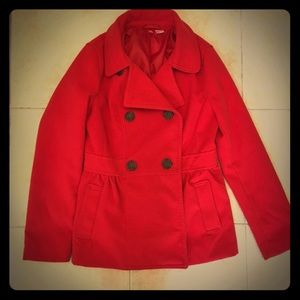 NWOT Red H&M pea coat